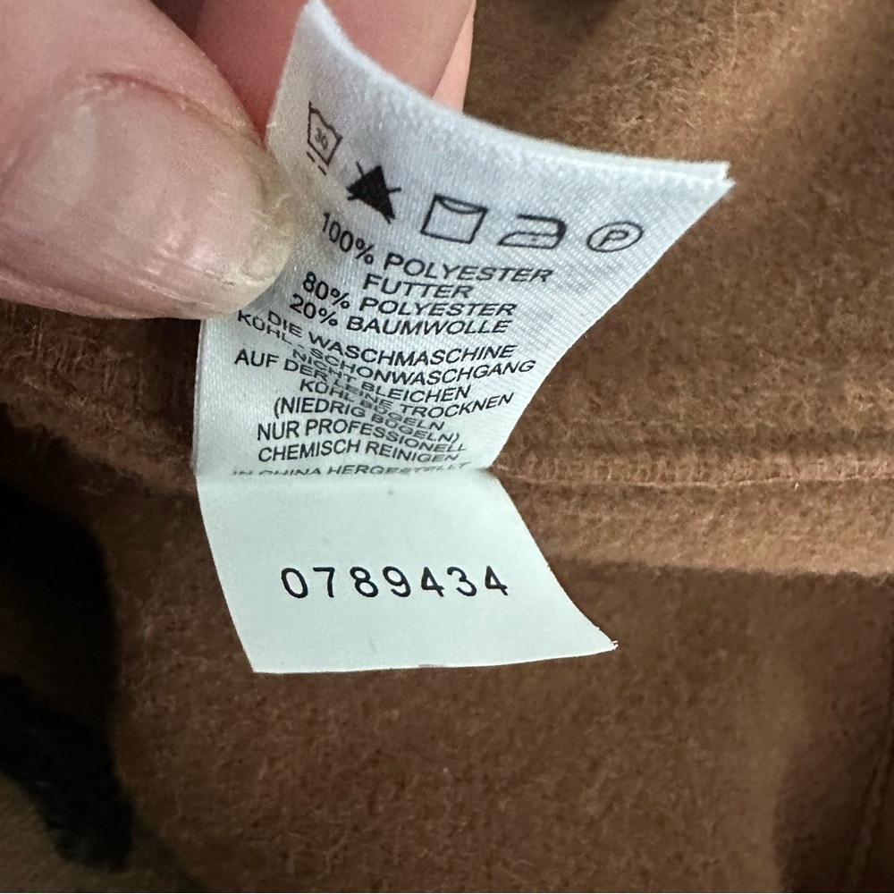 Joie Camel Colored Button Up Shacket, Size Xl - image 8